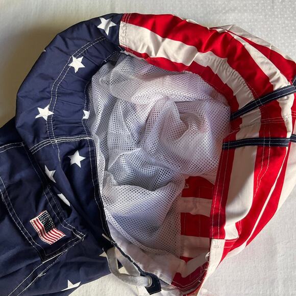 Exist Men Swim Trunks, size M, American Flag Red & Blue - Picture 9 of 10